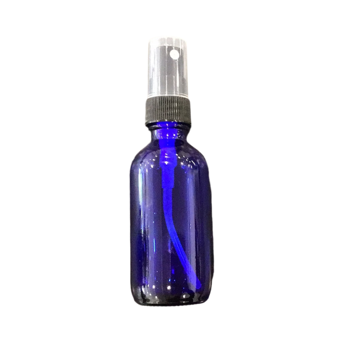 Glass Spray Bottle 2oz Blue