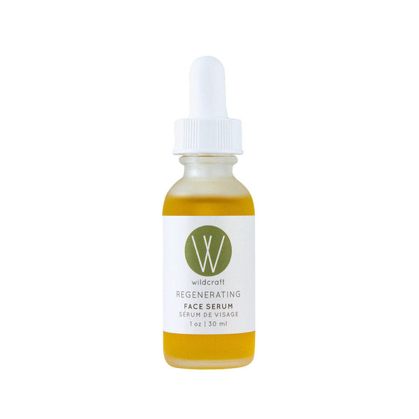 Wildcraft Regenerate Serum bottle for facial skincare with dropper, nourishing and hydrating oil for dry and mature skin.