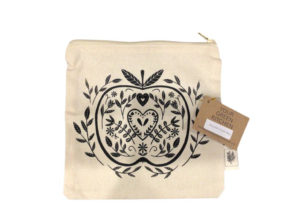 Lined Snack Bag - Apples