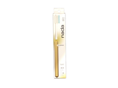 Aluminum toothbrush with replacement heads - Soft (Gold)