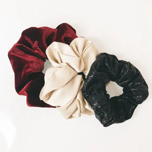 Hair Scrunchies Trio Festive Collection