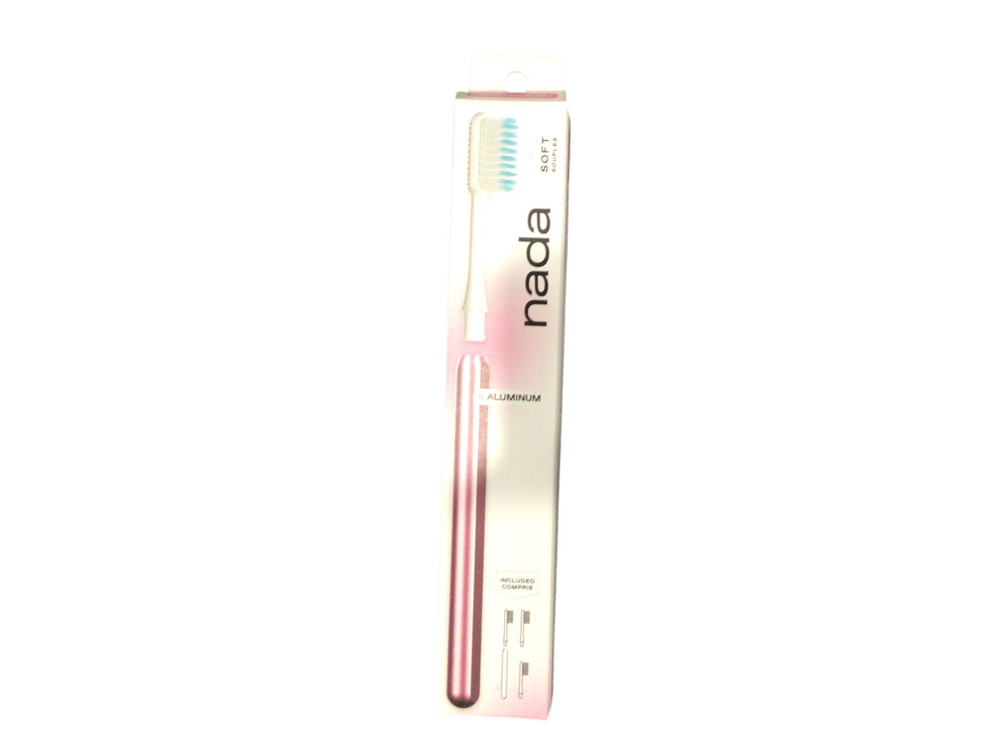 Aluminum Toothbrush with replacement heads - Soft