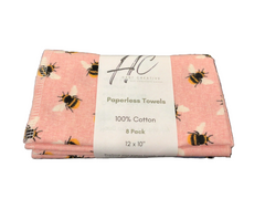 Paperless Towels - bees folded 8pk