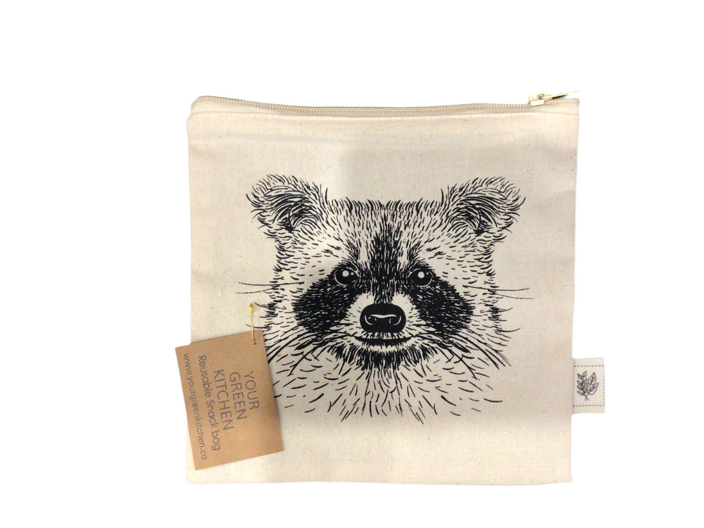 Reusable Snack Bag - Racoon