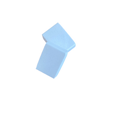Eco-friendly blue dishwasher tab with powerful grease and grime cleaning ingredients citric acid and sodium carbonate