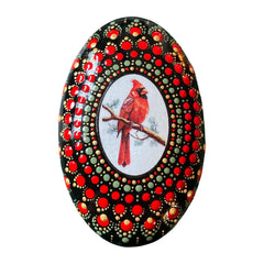 Riverbend Mandalas Cardinal & Stand