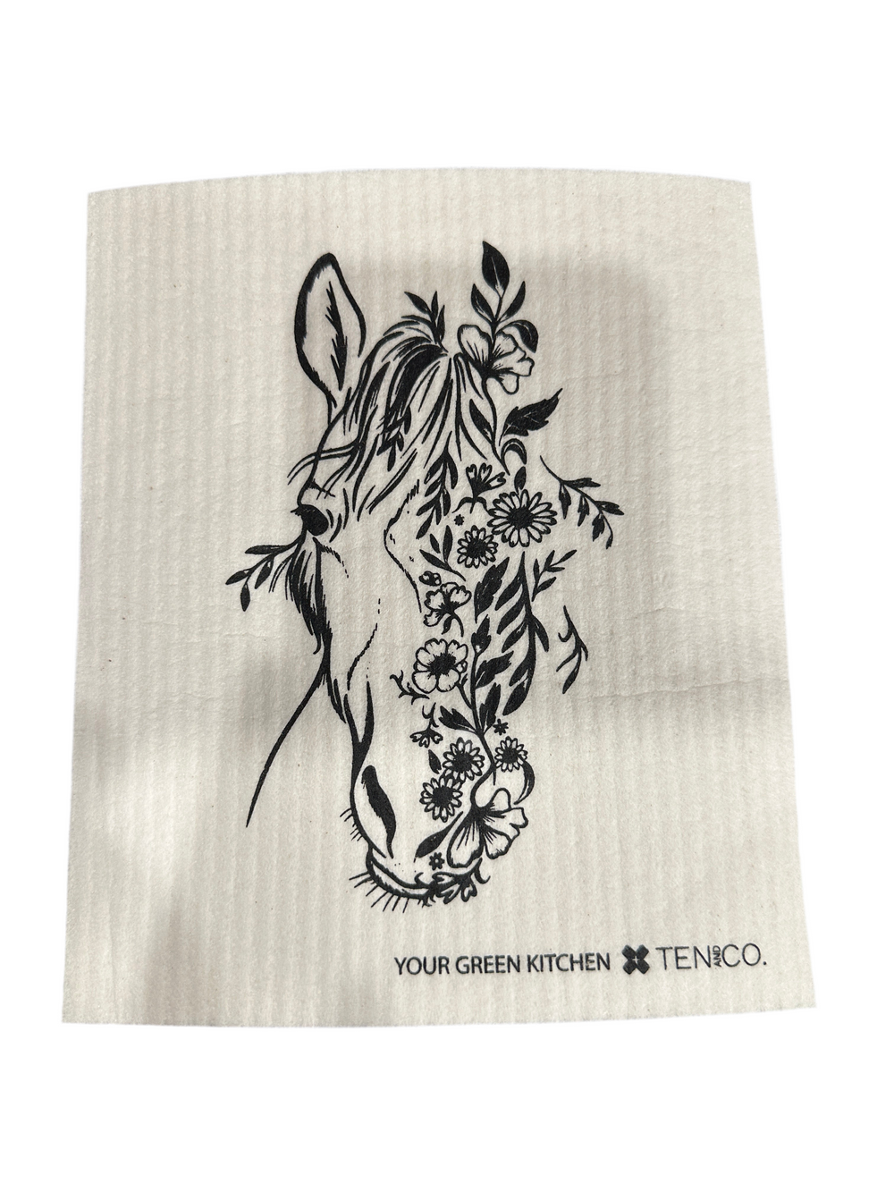 Flora Horse Sponge Cloth