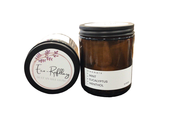 Shower Steamers Jar - 10pk Mint, Eucalyptus, Menthol