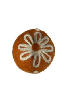 Orange Flower Dryer Balls
