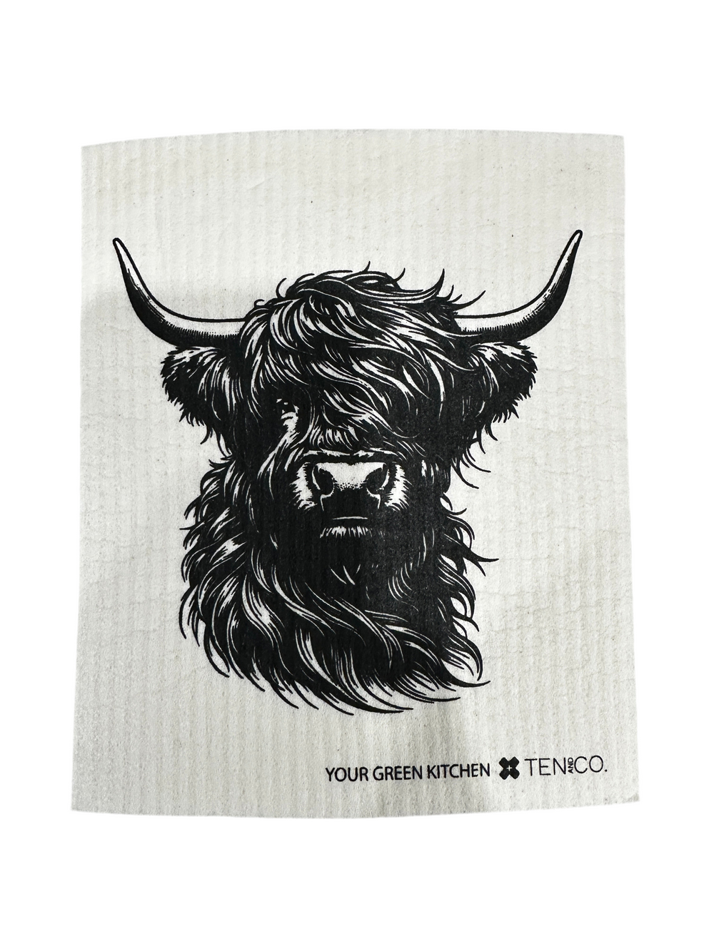 Highland Cow Sponge Cloth