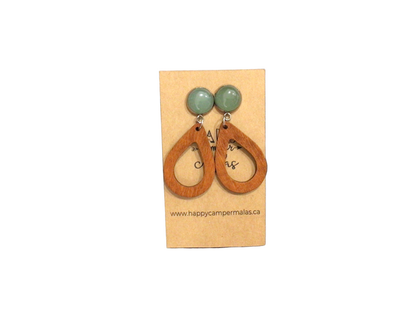 Green Aventurine (optimism & Abundance) earrings