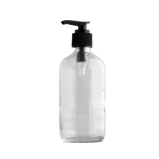 8oz Glass Refillable Pump Bottle