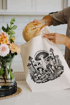 Waterproof Reusable Bag - Mushrooms