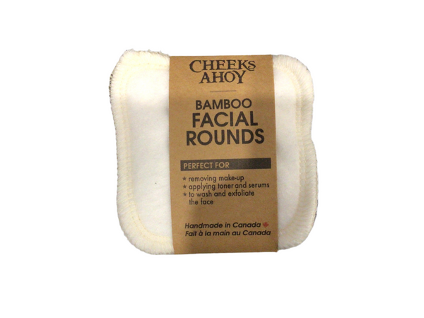 Reusable Bamboo Facial Rounds - 12 pack