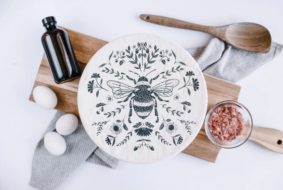 Bee Waxed Bowl Cover - Large 10”