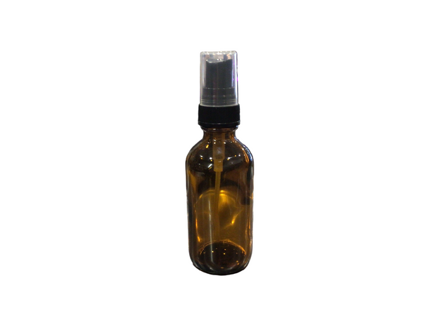 Glass Spray Bottle 2oz Amber