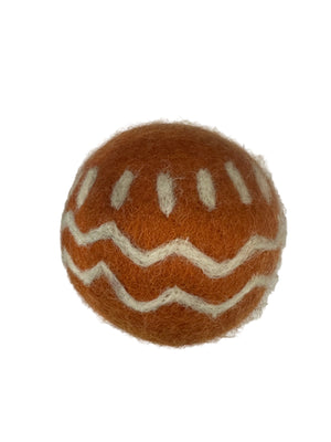 Orange Squiggle Dryer Balls