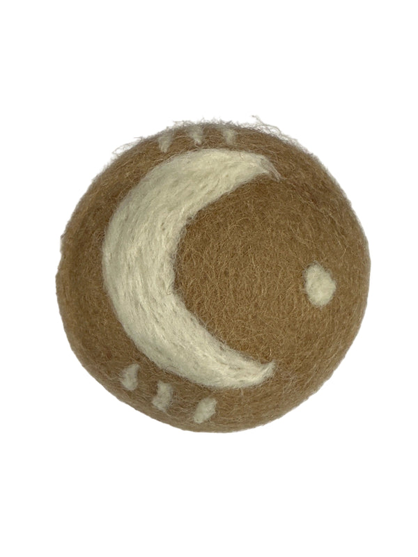 Brown with Moon Dryer Ball