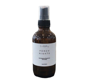 Porch Nights candle with lemongrass, rosemary, and citronella for peaceful outdoor evenings