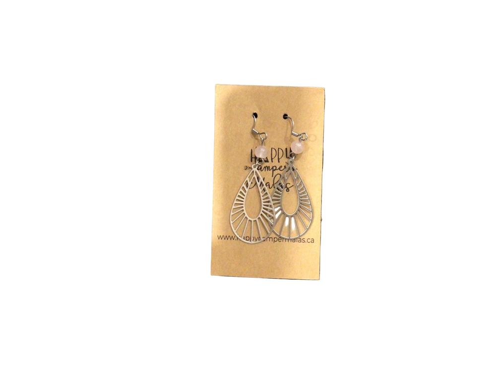 Rose Quarts (unconditional love) earrings