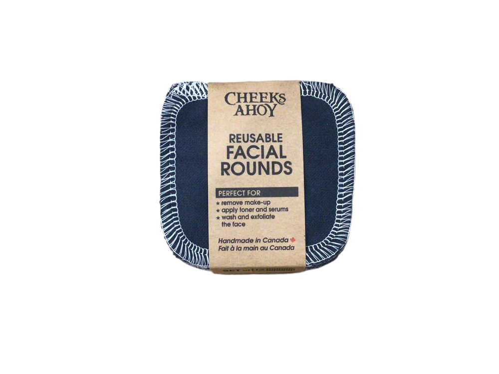 Reusable Facial Rounds – 12 Pack (charcoal)