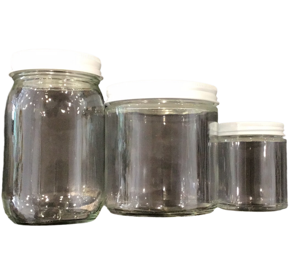 Straight Glass Jars – 4oz & 16oz