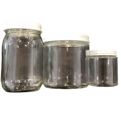 Straight Glass Jars – 4oz & 16oz