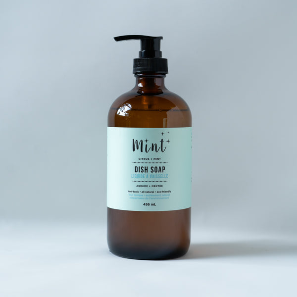 Mint Dish Soap – Citrus Mint (456mL Bottle)