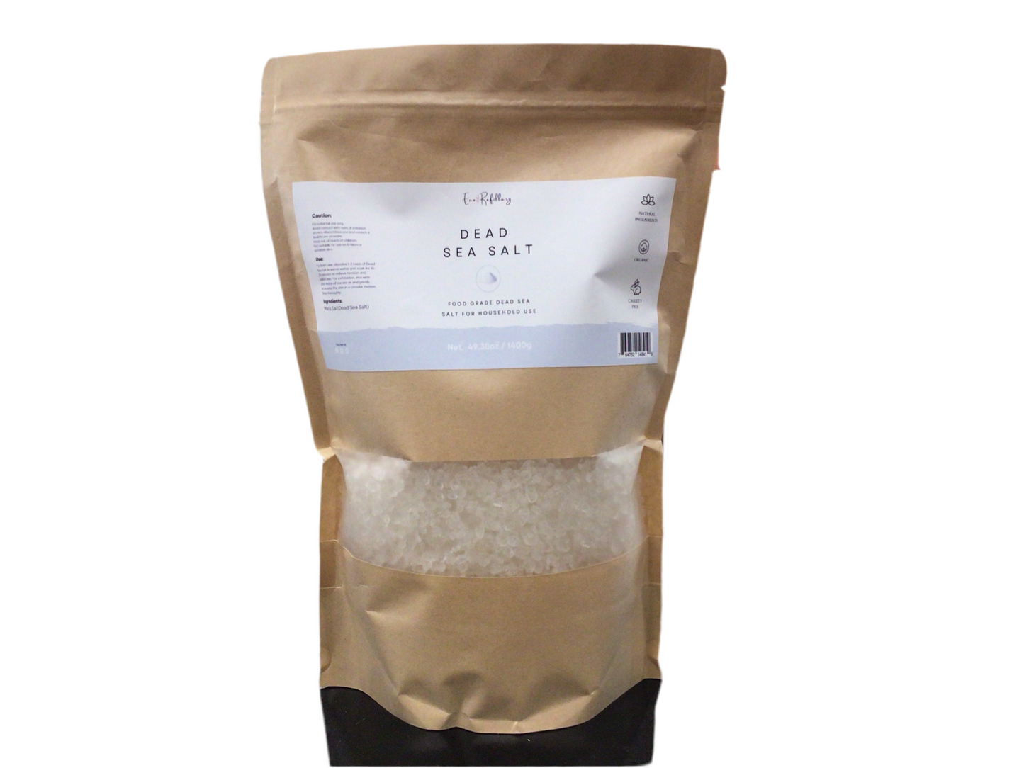 Dead Sea Salt – 49.38oz / 1400g (Bulk Bagged Offering)