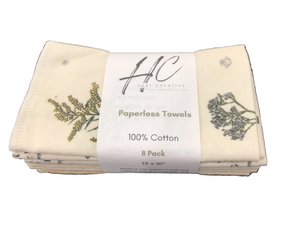 Paperless Towels- wildflowers folded 8pk