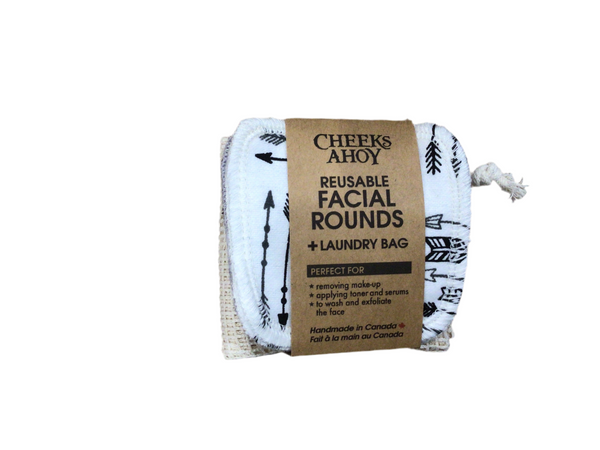 Cheeks Ahoy reusable Facial Rounds + Laundry Bag