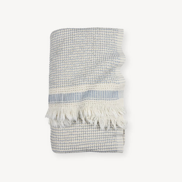 Pokoloko Richmond Road Waffle towel - Cirrus