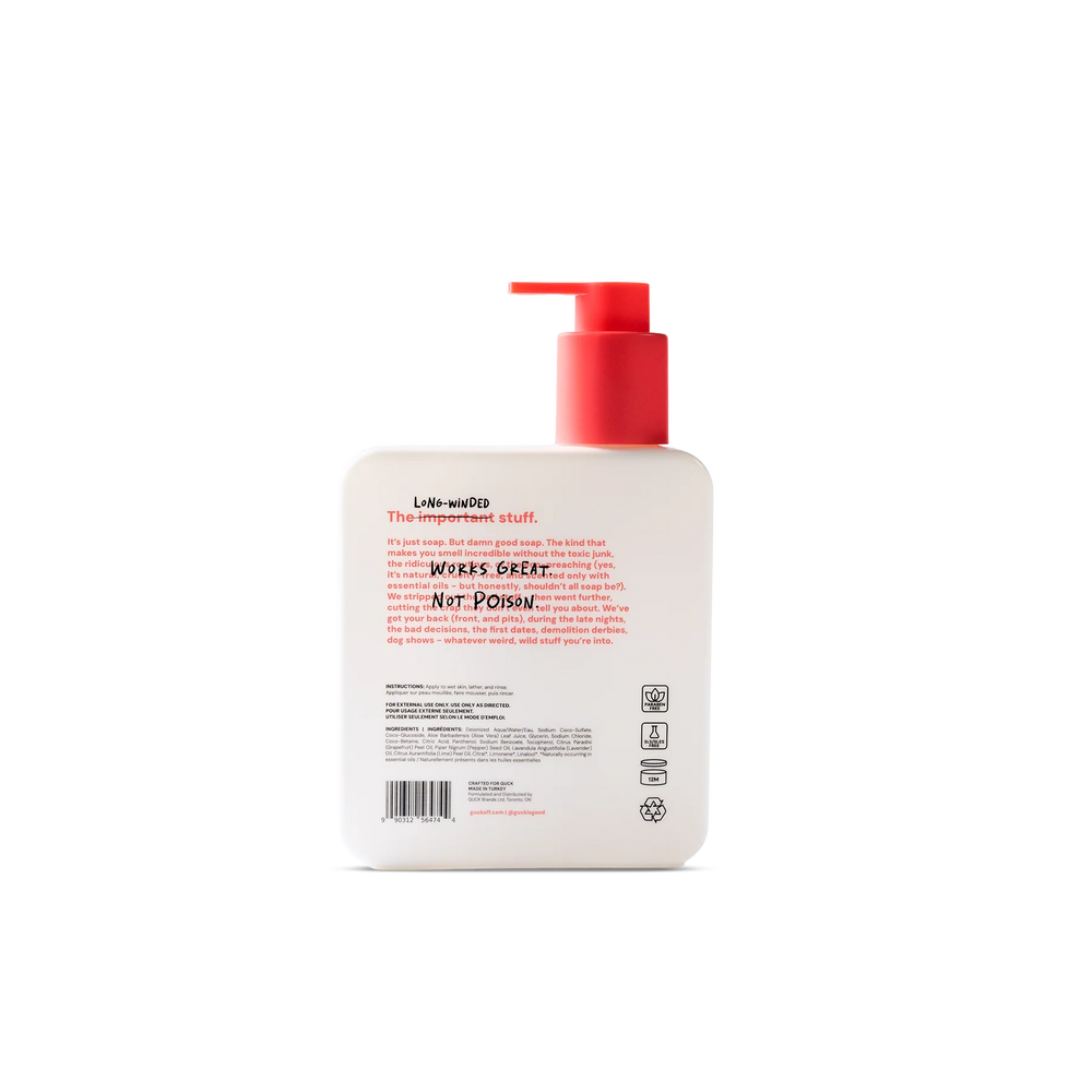 Guck Body Wash - Grapefruit, Black Pepper, Lime 400ml