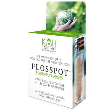 Flosspot GOLD – Vegan Corn Husk Dental Floss – KMH Touches