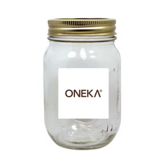 Oneka refill body wash mason jar for eco-friendly cedar and sage natural cleanser