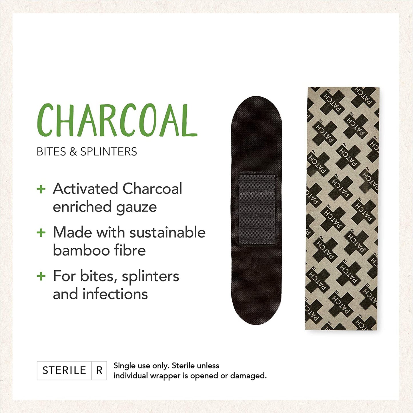 Patch Bandaids Activated Charcoal