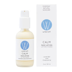 Wildcraft Calm Face Lotion with lavender and chamomile in a 2 oz bottle and packaging